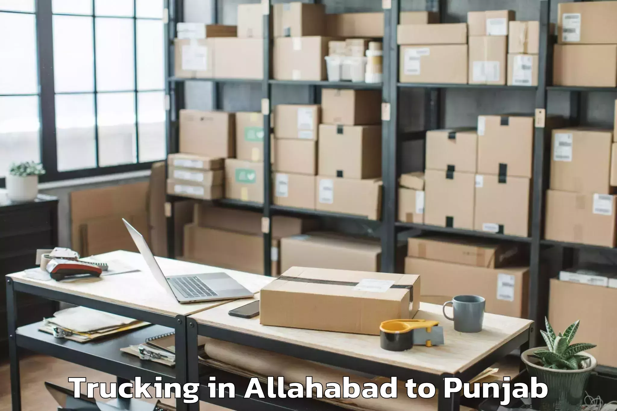 Top Allahabad to Talwandi Bhai Trucking Available